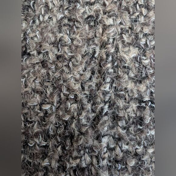 CK spring fall military belted  thick wool coat size 6 marled taupe - Picture 9 of 13